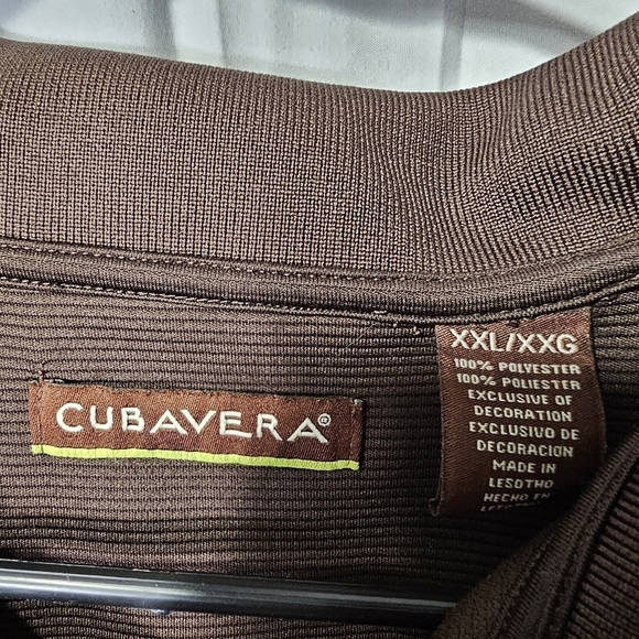 Cubavera solid textured Polo brown - Picture 4 of 7